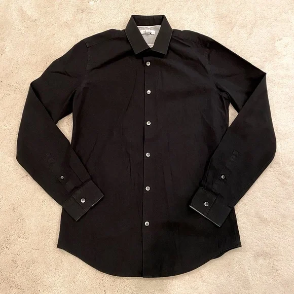 calvin klein infinite stretch dress shirt Calvin Klein | Shirts | Calvin Klein Infinite Cool Noniron Body Fit Stretch  Collar Dress Shirt